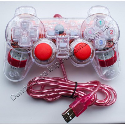 Джойстик для компьютера PC DJ-800 прозрачный