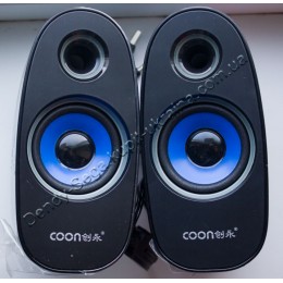 Колонки 2.0 для ноутбука и компьютера Coon Q6 Колонки 2.0 для ноутбука и компьютера Coon Q6
