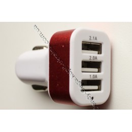 Автомобильная зарядка от прикуривателя 3хUSB (3100 мАч)