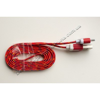 Кабель USB для IPHONE 4 в оплетке (1,2 м) Кабель USB для IPHONE 4 в оплетке (1,2 м)
