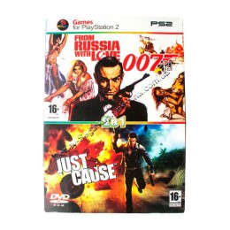 Диск PS-2 (2 в 1) James Bond 007/ Just Cause Диск PS-2 (2 в 1) James Bond 007/ Just Cause