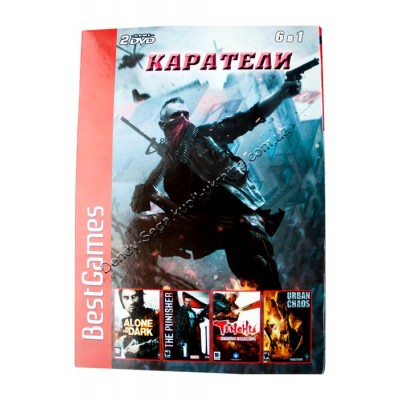 Диск PS-2 (6 в 1) Каратели Tenchu: Wrath of Heaven/ Torrente 3: The Protector/ The Punisher/ Alone in the Dark/ Clock Tower 3/  Urban Chaos: Riot Respone