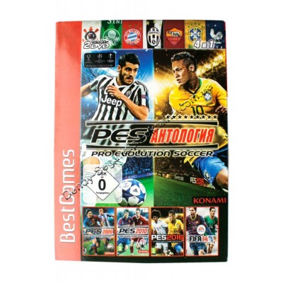 Диск PS-2 (4 в 1) PES Антология Pro Eulution Soccer (PES 2009/ 2010/ 2016/ FIFA 2014)