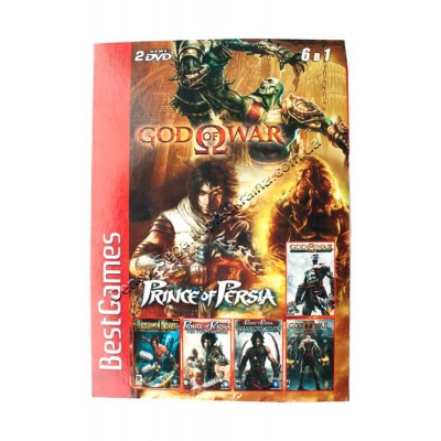 Диск PS-2 (5 в 1) God of War 1-2/ Prince of Persia: Warrior Within/ The Sands of Time/ The Two Therones