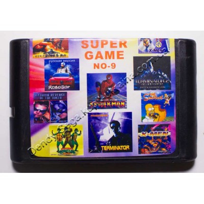Картридж Sega Mega Drive 16 bit Batman Revenge Joker/ Terminator 1+2/ Robocop/ Rambo 3/ Spider Man and X Man/ Spider Man/ X Man/ Turtles/ Simpsons Картридж Sega Mega Drive 16 bit Batman Revenge Joker/ Terminator 1+2/ Robocop/ Rambo 3/ Spider Man and X Man/ Spider Man/ X Man/ Turtles/ Simpsons