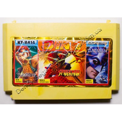 Картридж Dendy 8 bit Tekken/ Spiderman/ Batman