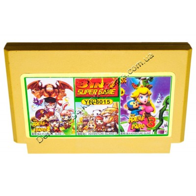 Картридж Денді 8 біт Adventure Island 1, 2, 3 Картридж Денді 8 біт Adventure Island 1, 2, 3