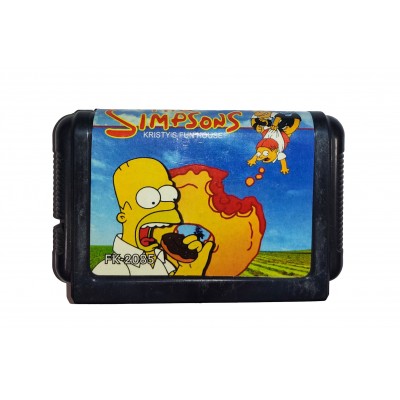 Картридж Sega Mega Drive 16 bit Simsons Kristys fun House (Симпсоны)