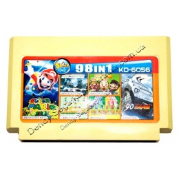 Картридж денди (98 в 1) Tank 90/ Galaxian/ Super Mario/ Lode Runer/ Exite Bike