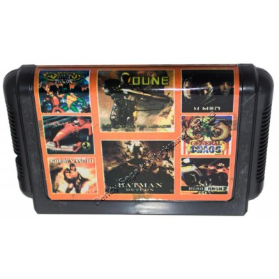 Картридж Sega 16 bit 8 в 1 Battletoads-2: Double Dragon/ Dune
