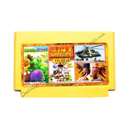 Картридж денди Contra 2/ Adventure Island 2/ Alpha Wing/ Plants Zombies