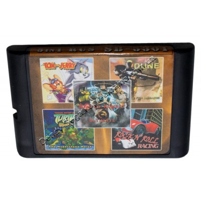 Картридж Sega 16 bit 5 в 1 MK-3:U/ Rockn Roll/ Dune