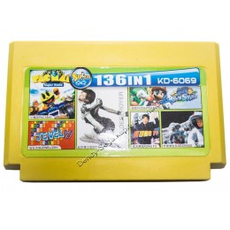 Картридж денди (136 в 1) Super Mario/ Tetris/ Sky Destroyer/ Kung Fu Картридж денди (136 в 1) Super Mario/ Tetris/ Sky Destroyer/ Kung Fu