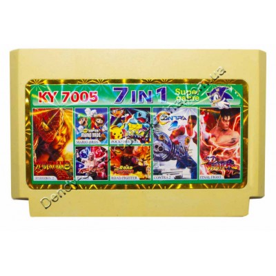 Картридж Dendy 8 bit Contra 2, Final Fighter, Road Fighter, Mario Bros, Wrestle, Spiderman 2, Pocket Tetris Картридж Dendy 8 bit Contra 2, Final Fighter, Road Fighter, Mario Bros, Wrestle, Spiderman 2, Pocket Tetris