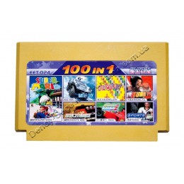 Картридж денди (100 в 1) Super Mario/ Battle City/ F1 Race/ Jewelry