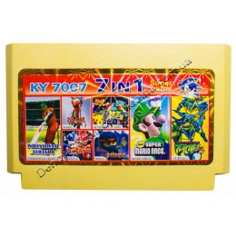 Картридж денди (7 в 1) Turtles 2/ Mario Bros/ Ninja/ Cricket