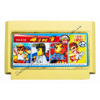 Картридж Dendy 8 bit Hot Blood Basketball/Story/Goal-3/Sportingh 