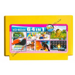 Картридж денди (64 в 1) Super Mario/ Galaxian/ Galaga Картридж денди (64 в 1) Super Mario/ Galaxian/ Galaga