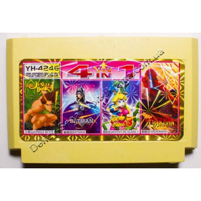 Картридж Dendy 8 bit Jungle Book, Batman, Adventure Island 3, Spiderman Картридж Dendy 8 bit Jungle Book, Batman, Adventure Island 3, Spiderman
