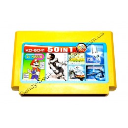 Картридж денди (50 в 1) Doctor Dr Mario/ Tank 90/ Galaxian/ Sky destroyer/ Star Force