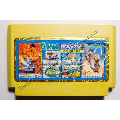 Картридж Dendy 8 bit Jungle Book, King of Fighter, Golf, Tiny Toon 3, Aladdin 2, Super Mario Картридж Dendy 8 bit Jungle Book, King of Fighter, Golf, Tiny Toon 3, Aladdin 2, Super Mario