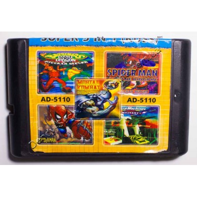 Картридж (в коробке) Sega Mega Drive 16 bit Battletoads 2/ MK5/ Micro Machines