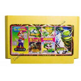 Картридж денди (6 в 1) Turtles 3/ Soccer/ Dr Mario