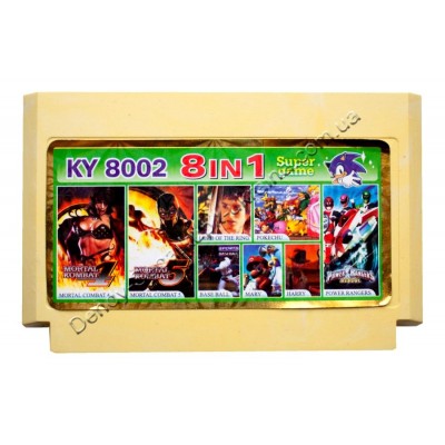 Картридж Dendy 8 bit Mortal Kombat-4-5/Power Rangers/Pocket World Картридж Dendy 8 bit Mortal Kombat-4-5/Power Rangers/Pocket World