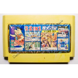 Картридж денди 22 (11) в 1 Flinstones/ Street Fighter 12/ Zippy Race/ Tenis