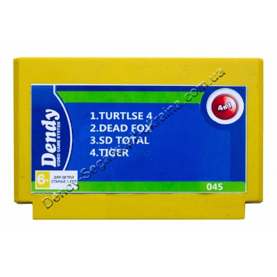 Картридж Dendy 8 bit Turtlse-4/Dead Fox/SD Total/Tiger Картридж Dendy 8 bit Turtlse-4/Dead Fox/SD Total/Tiger