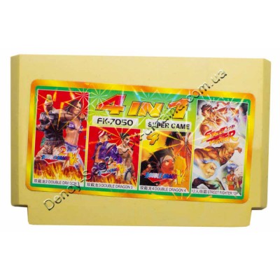 Картридж Dendy 8 bit Double Dragon 2+3+4, Street Fighter 12