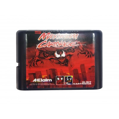 Картридж Sega Mega Drive 16 bit Spiderman Maximum Carnage