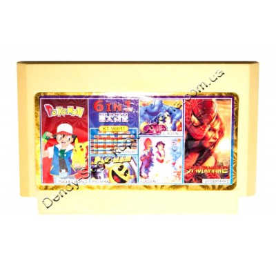 Картридж Dendy 8 bit Aladdin-1-3/Spiderman-2/Pac-Man/Pocket World/Arkanoid Картридж Dendy 8 bit Aladdin-1-3/Spiderman-2/Pac-Man/Pocket World/Arkanoid