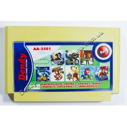 8 в 1 Darkwing Duck/ Chip Dale 1+2/ Contra 3+8/ Mario 9+16/ 007