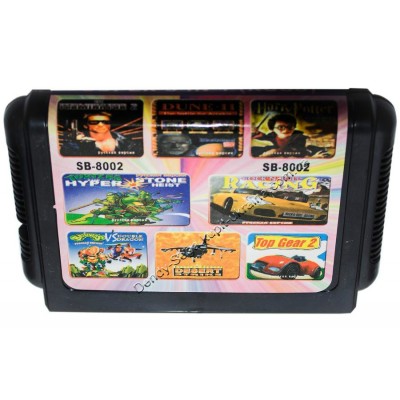 Картридж Sega 16 bit Terminator 2/ Dune 2/ Turtles: the hyperstone heist/ Battletoads: double dragon/ Racing rockn roll/ Top gear 2/ Desert strike/ Harry Potter