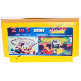 Картридж денди Battletoads 1 + Battletoads 2: Double Dragon