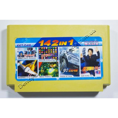 Картридж Dendy 8 bit 142 Tank 90/ Kung Fu/ Pinbal/ Jewellery Картридж Dendy 8 bit 142 Tank 90/ Kung Fu/ Pinbal/ Jewellery