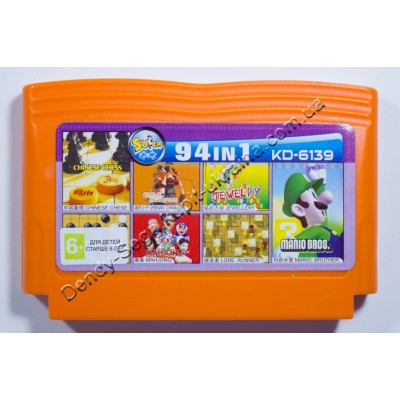 Картридж Dendy 8 bit 94 Mario Bros/ Lode Runner/ Jewellery Картридж Dendy 8 bit 94 Mario Bros/ Lode Runner/ Jewellery