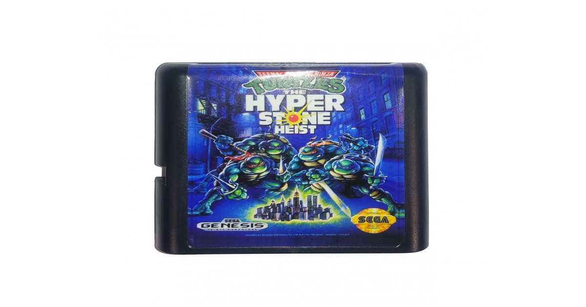 Картридж Сега 16 бит Turtles the Hyperstone Heist (Черепашки
