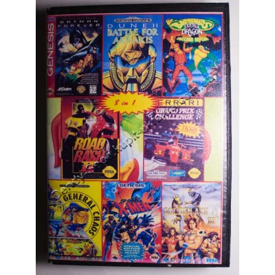 Картридж Sega 16 bit 8 в 1 Battletoads-2: Double Dragon/ Dune