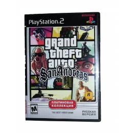 Grand Theft Auto: San Andreas — диск PlayStation 2 (Гранд Тефт Авто: Сан Андреас)