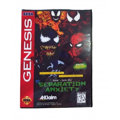 Spider Man And Venom Separation Anxiety (в коробке) — картридж для Сега Мега Драйв 2